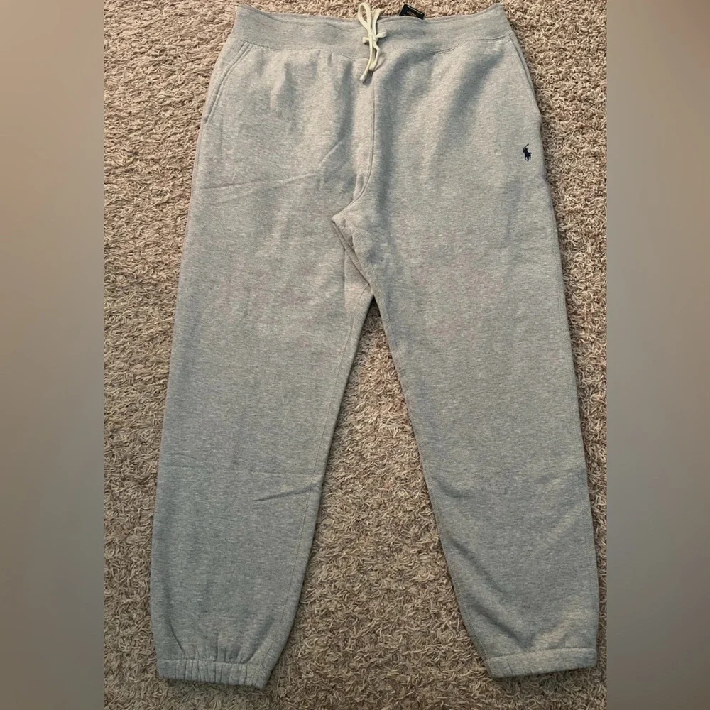 Polo Ralph Lauren (juniors) Gray Fleece Drawstring Sweatpants Size 8/10 NWOT - Picture 3 of 4